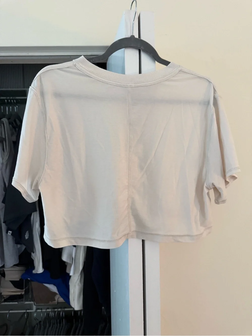 lululemon athletica Cropped Layered Tee - Cream